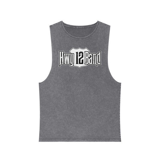 Hwy 12 Band Stonewash Tank Top — Vintage Rock Sleeveless Tee