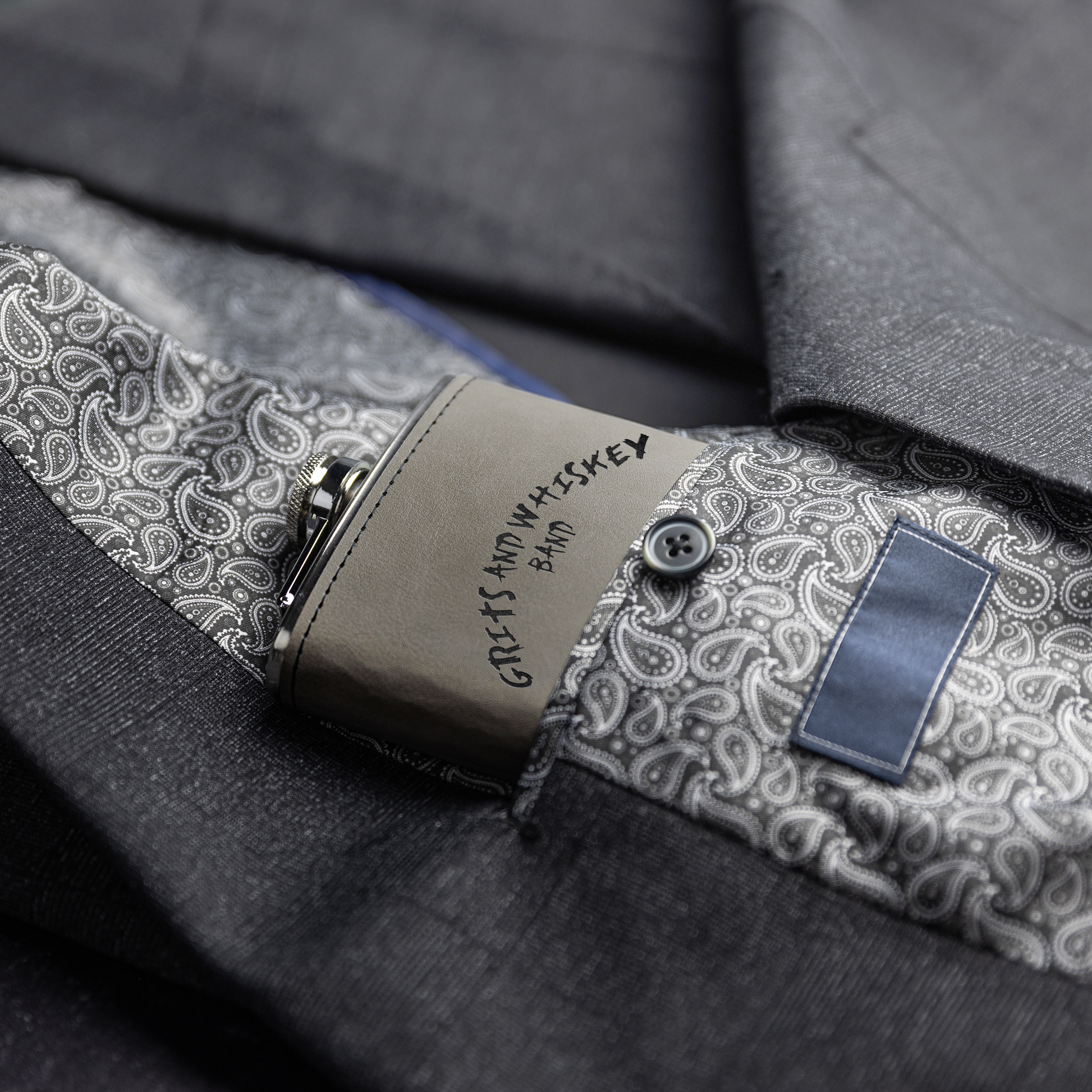 Grits_and_Whiskey_Band_Flask_Grey_Lifestyle_Mockup.png