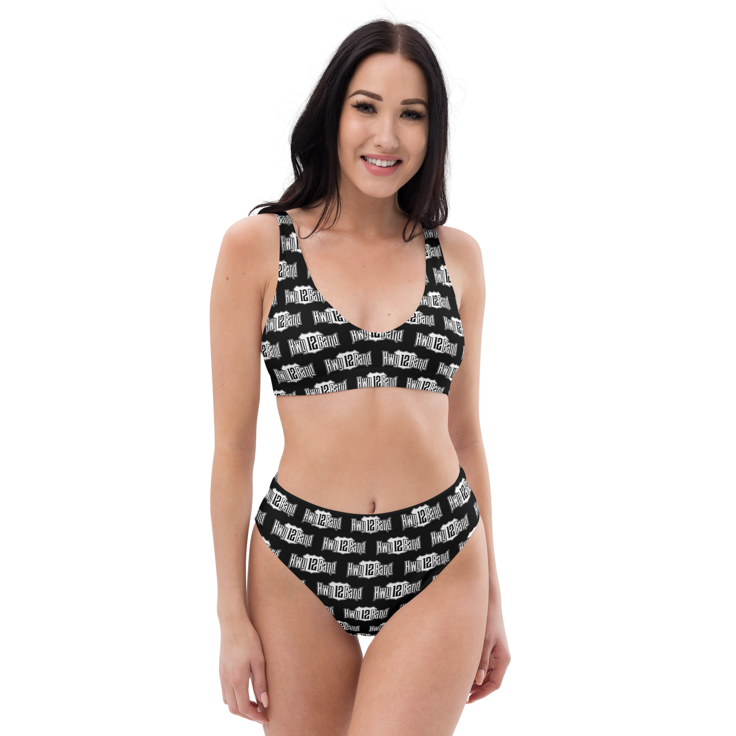 Hwy 12 Band High-Wasted Bikini