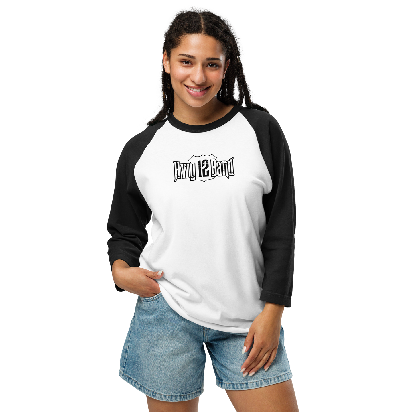 Hwy 12 Band 3/4 sleeve raglan shirt