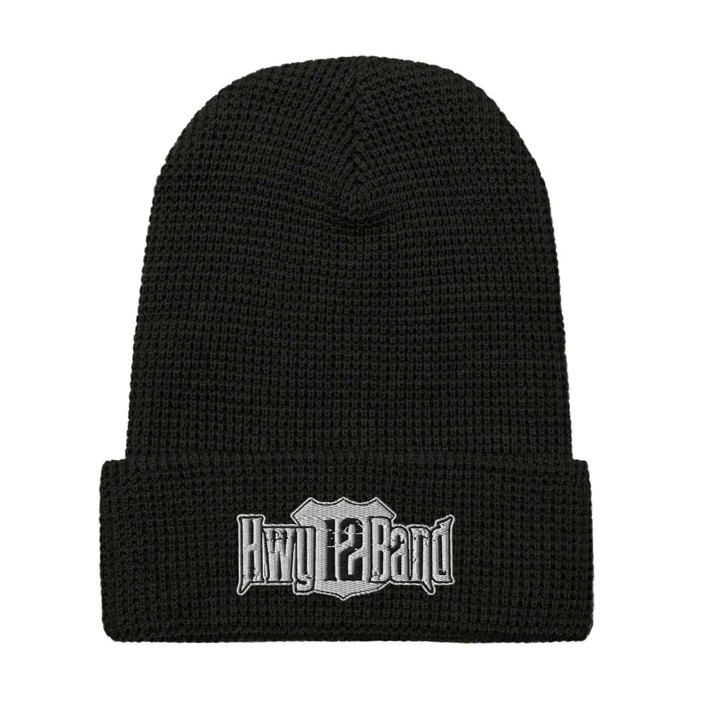 Hwy 12 Band Waffle Beanie - Black