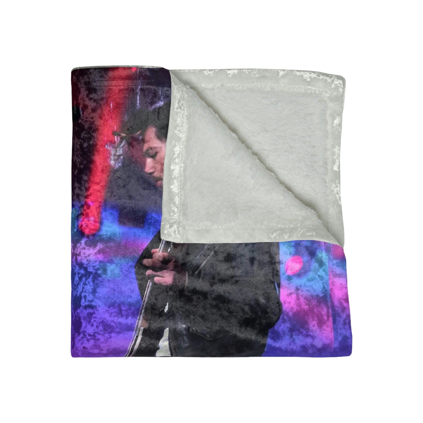 Jesse Kramer Stage Lights Crushed Velvet Blanket