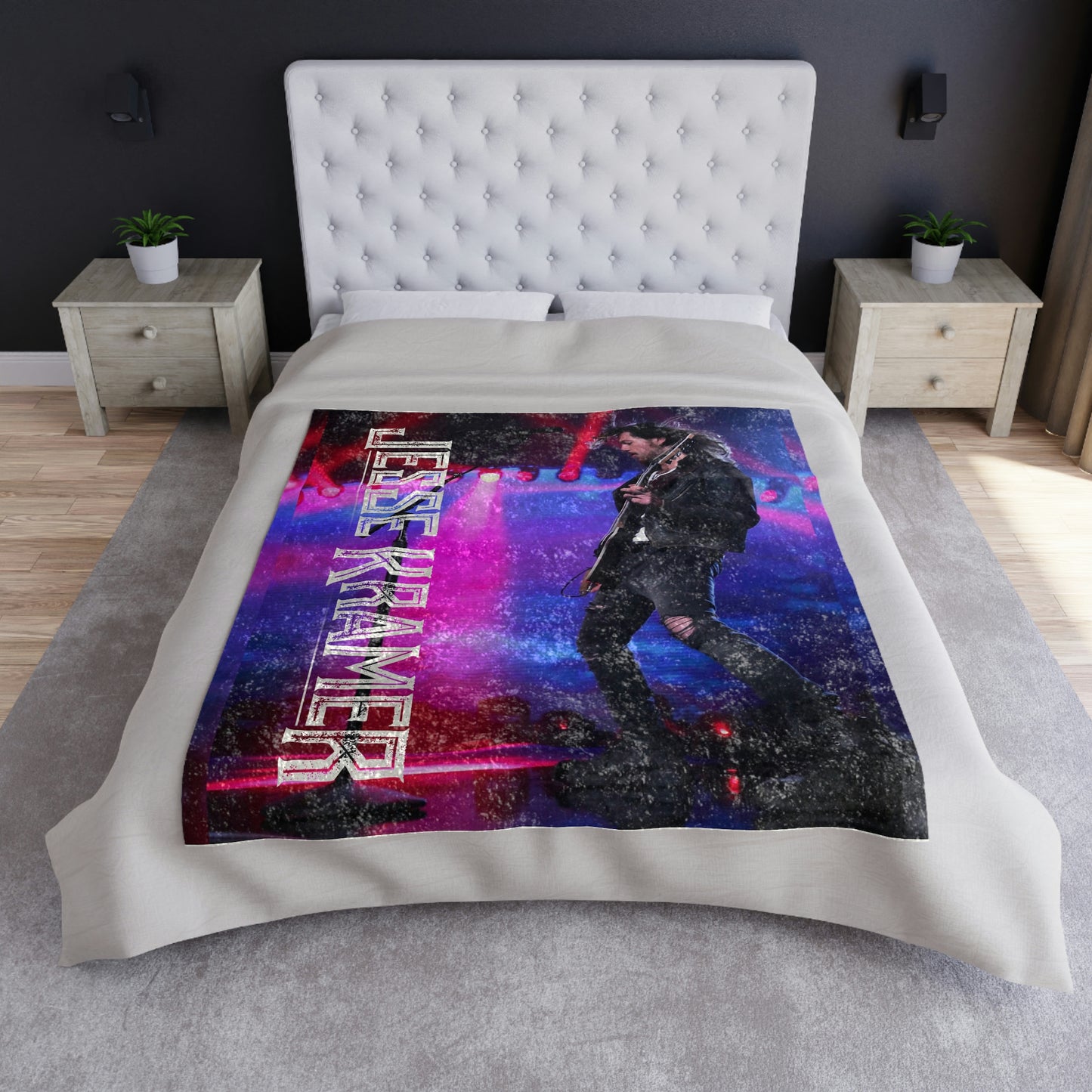 Jesse Kramer Stage Lights Crushed Velvet Blanket