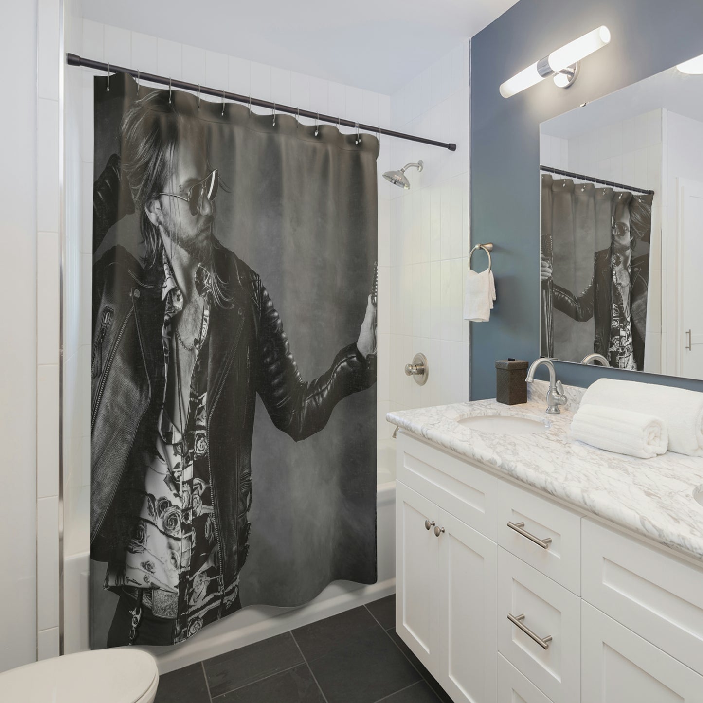 Jesse Kramer Microphone Shower Curtain